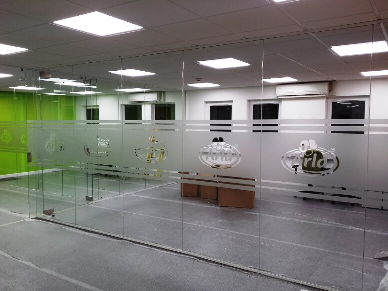 Arla Glass Signage